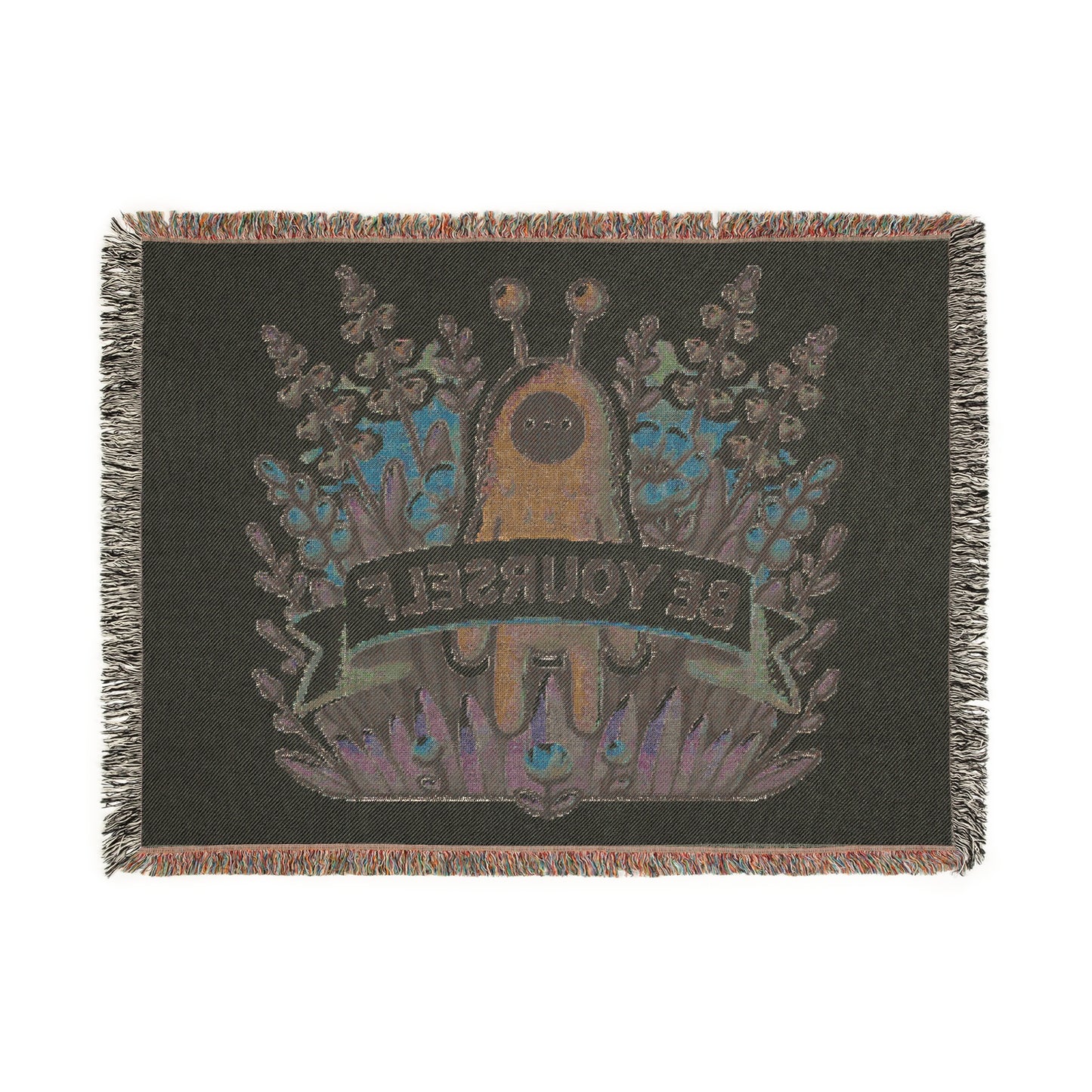 Unusual Creature Be Yourself Woven Blanket