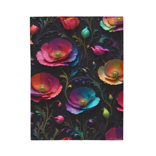 "Poppy Dreamscape G.D.1" Velveteen Plush Blanket