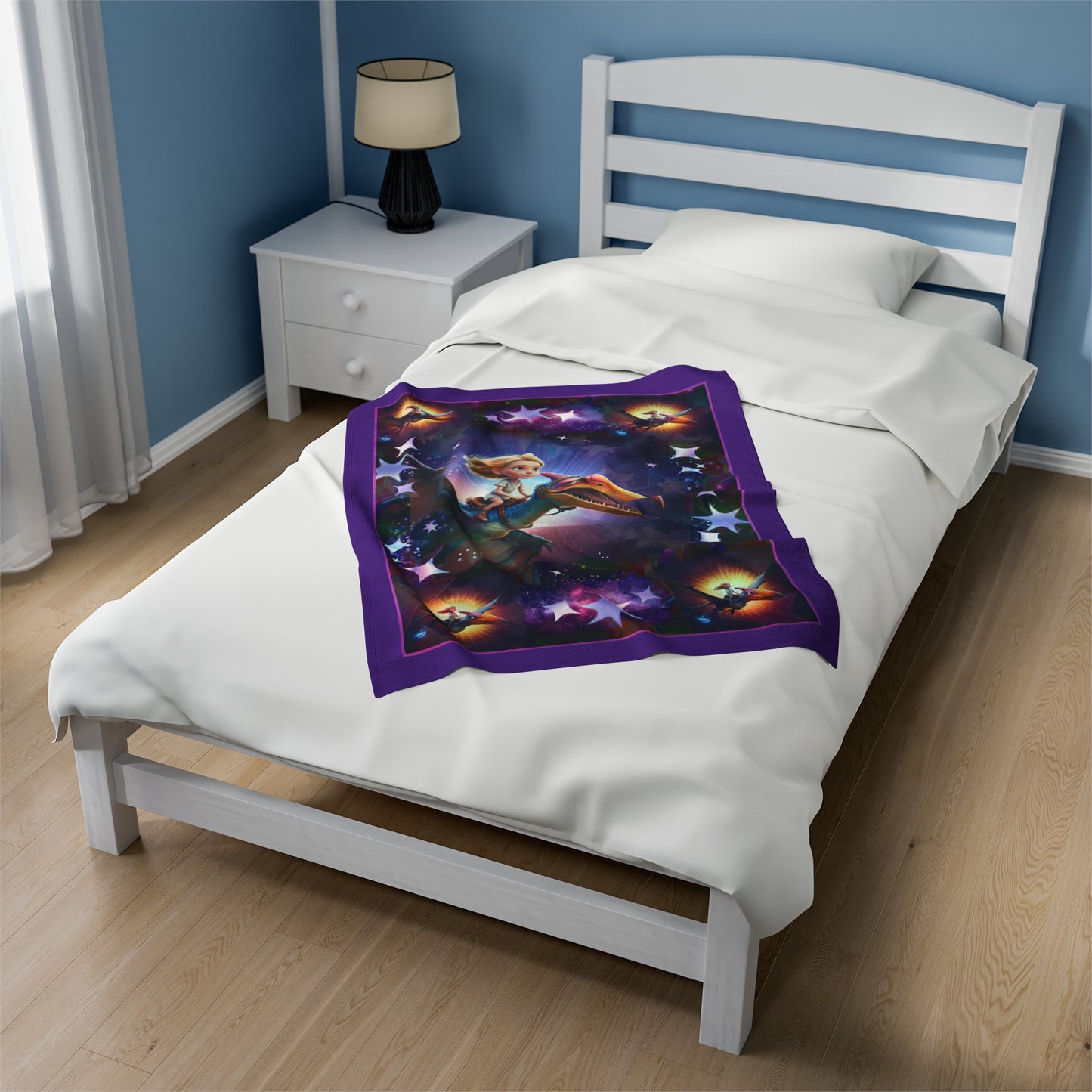 "Pterodactyl's Pal" Velveteen Plush Blanket