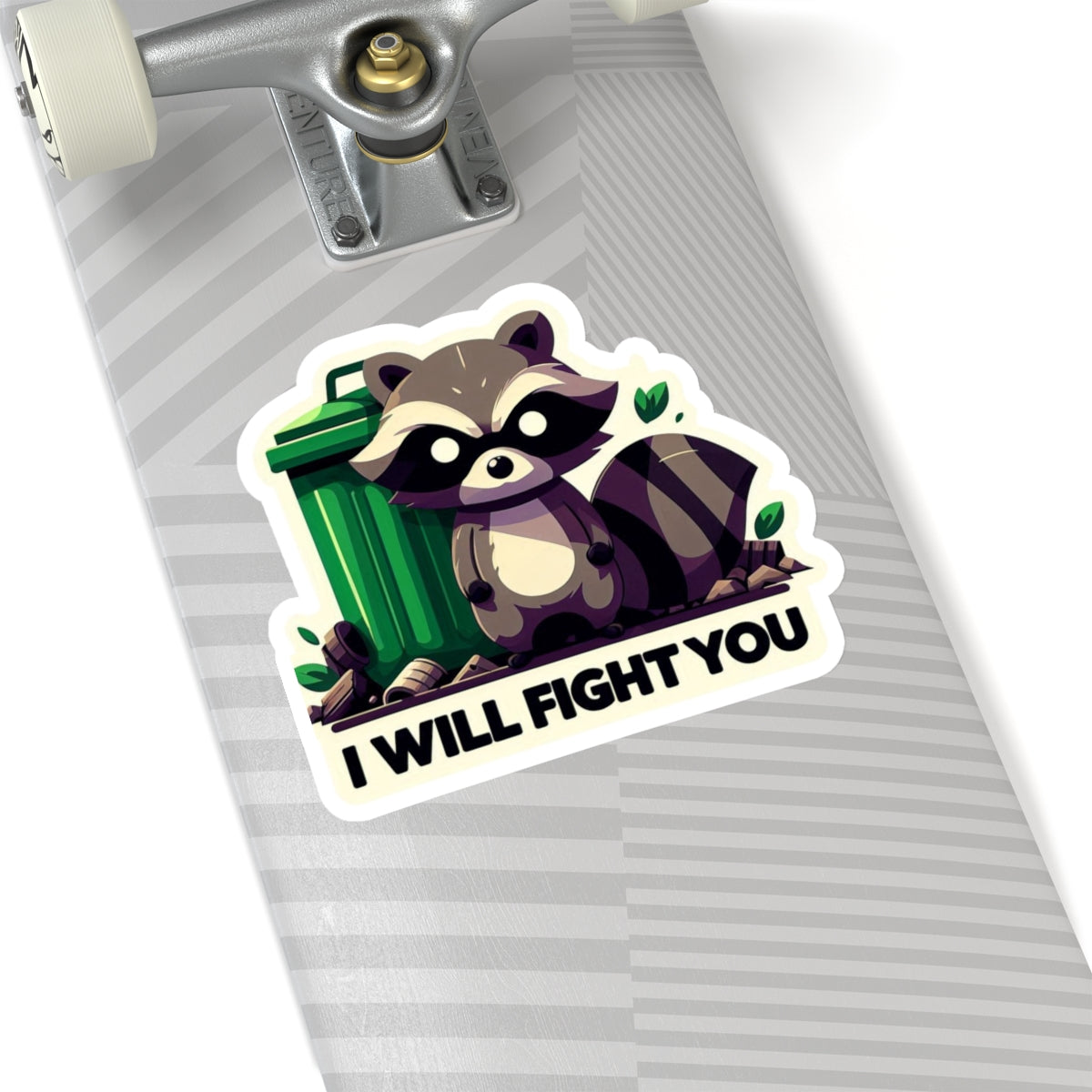 Feisty Raccoon Kiss-Cut Stickers