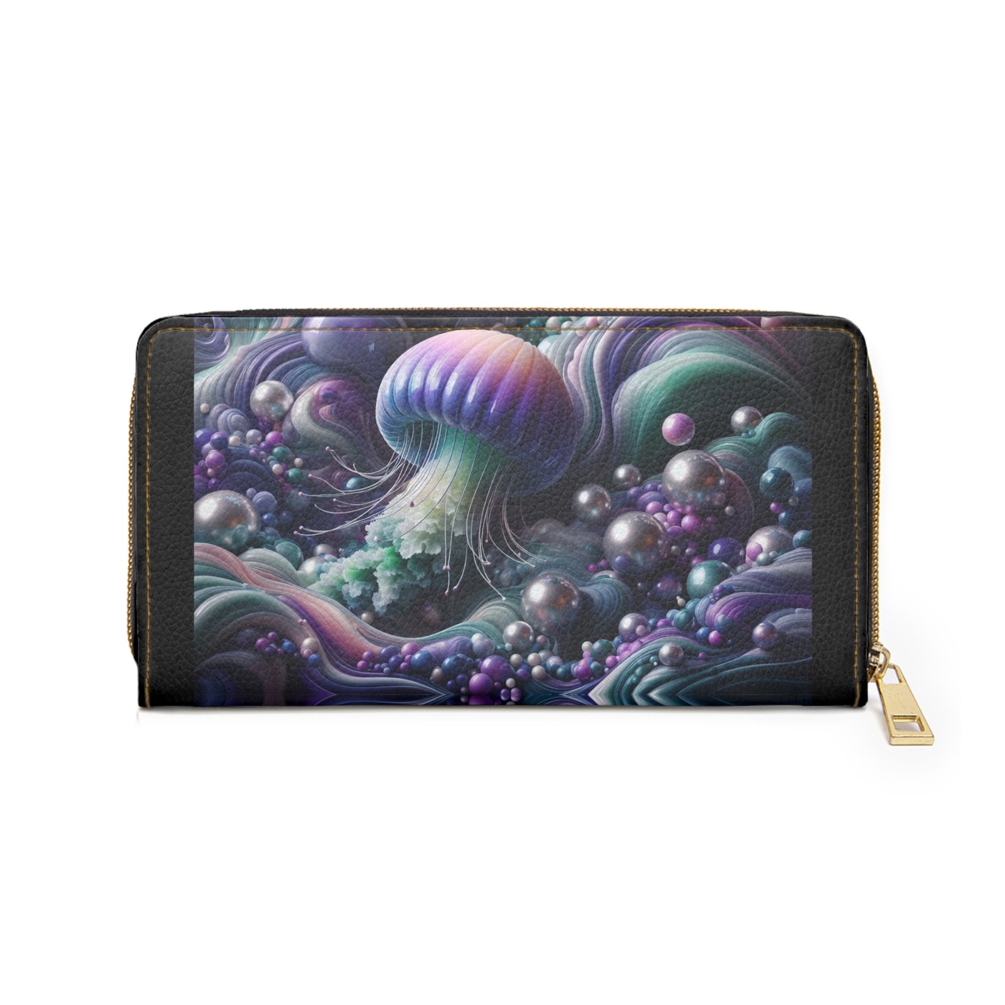 Pearl Jellyfish Zipper Wallet