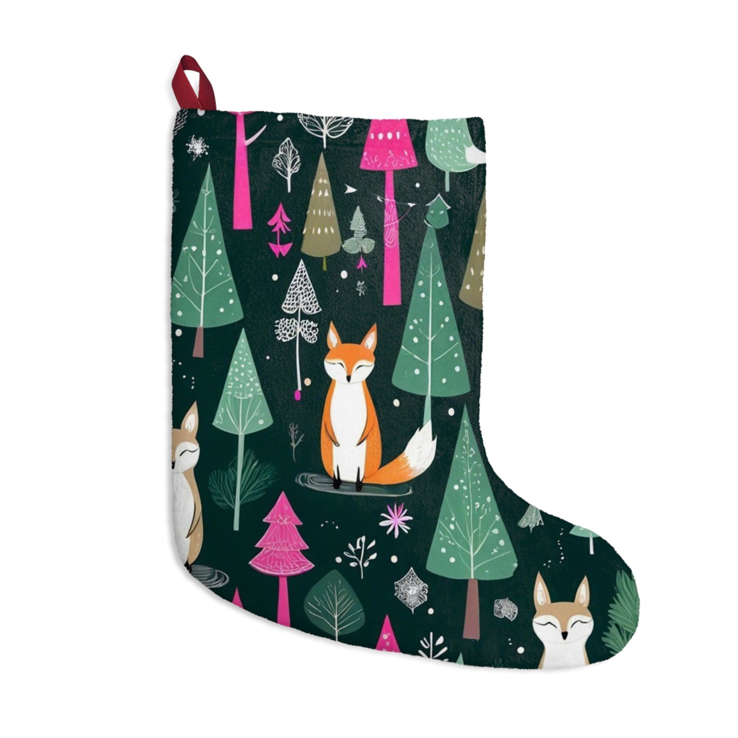 Foxes in the Forest Christmas Stockings