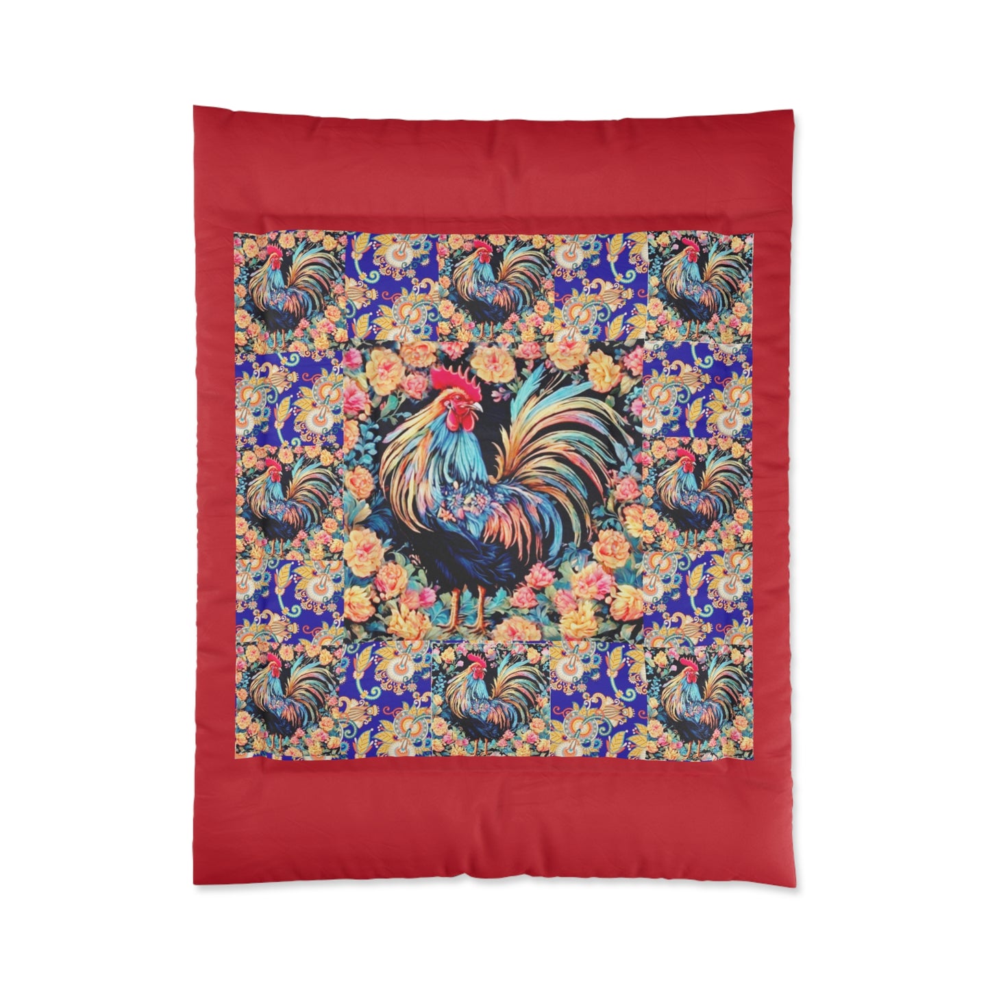 "Clucker" Comforter In White