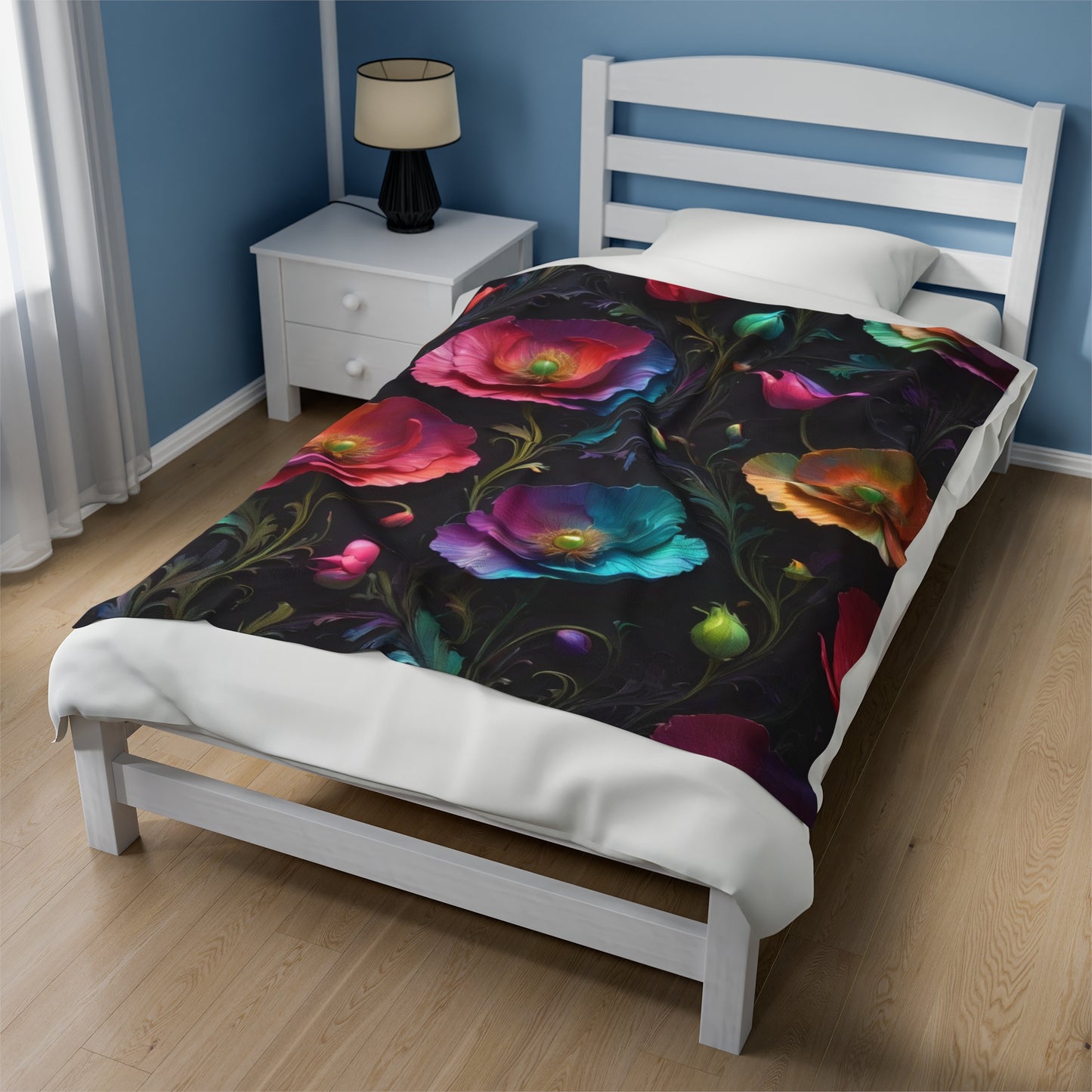 "Poppy Dreamscape G.D.1" Velveteen Plush Blanket
