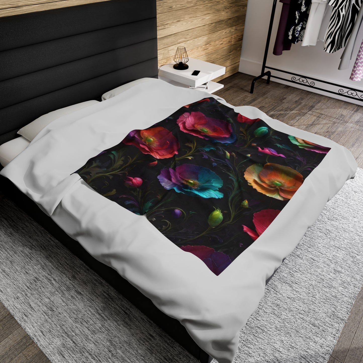 "Poppy Dreamscape G.D.1" Velveteen Plush Blanket