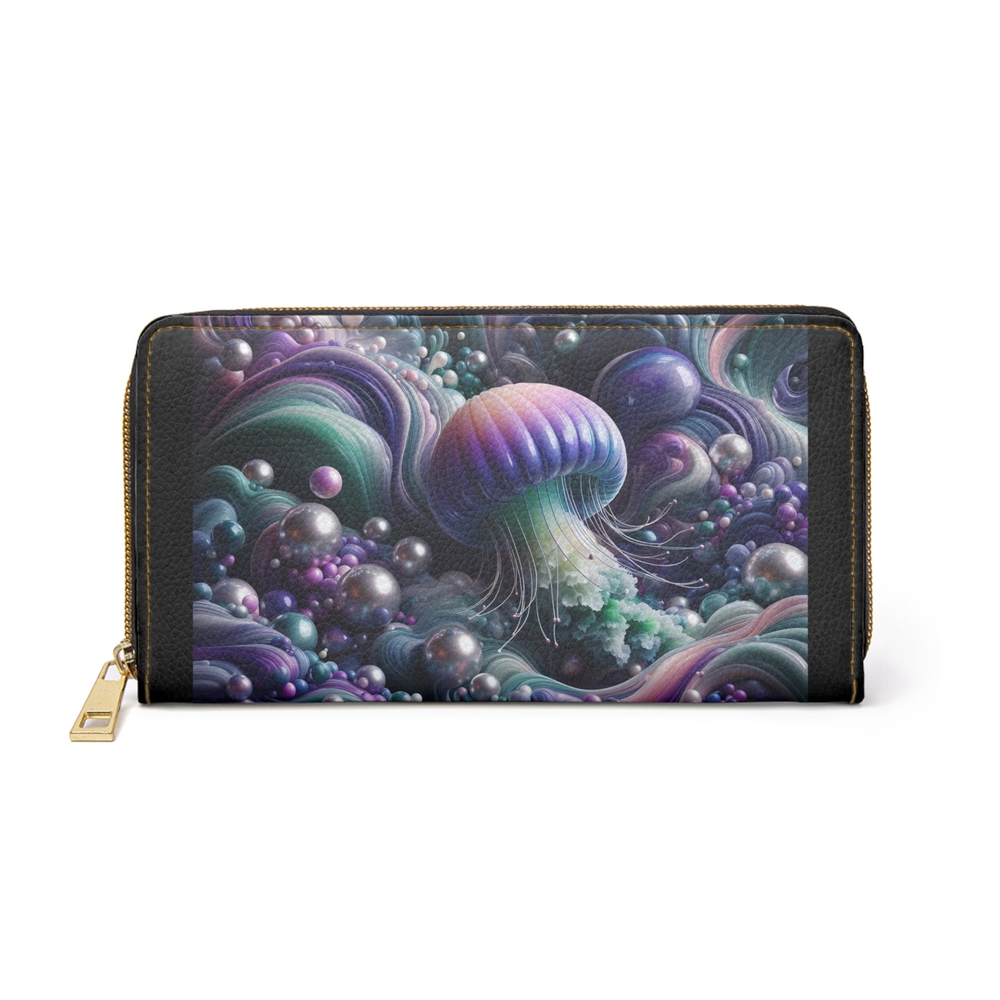 Pearl Jellyfish Zipper Wallet