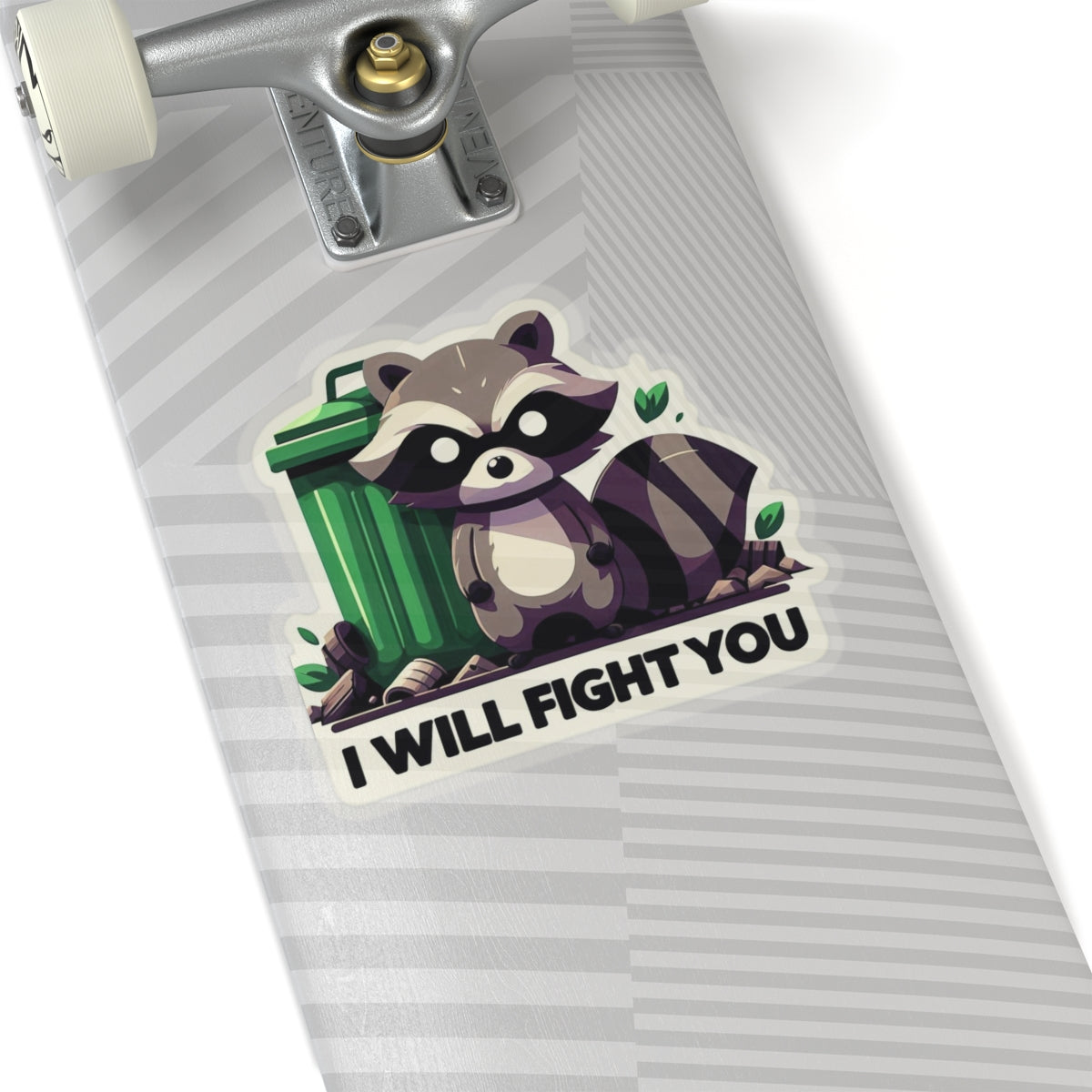 Feisty Raccoon Kiss-Cut Stickers