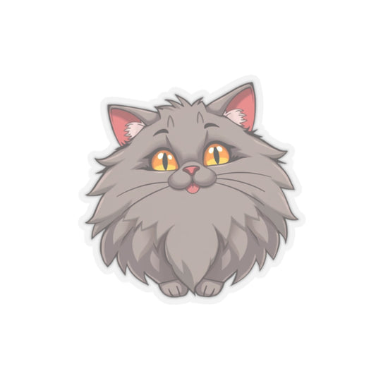 Excited Kitty Kiss-Cut Stickers