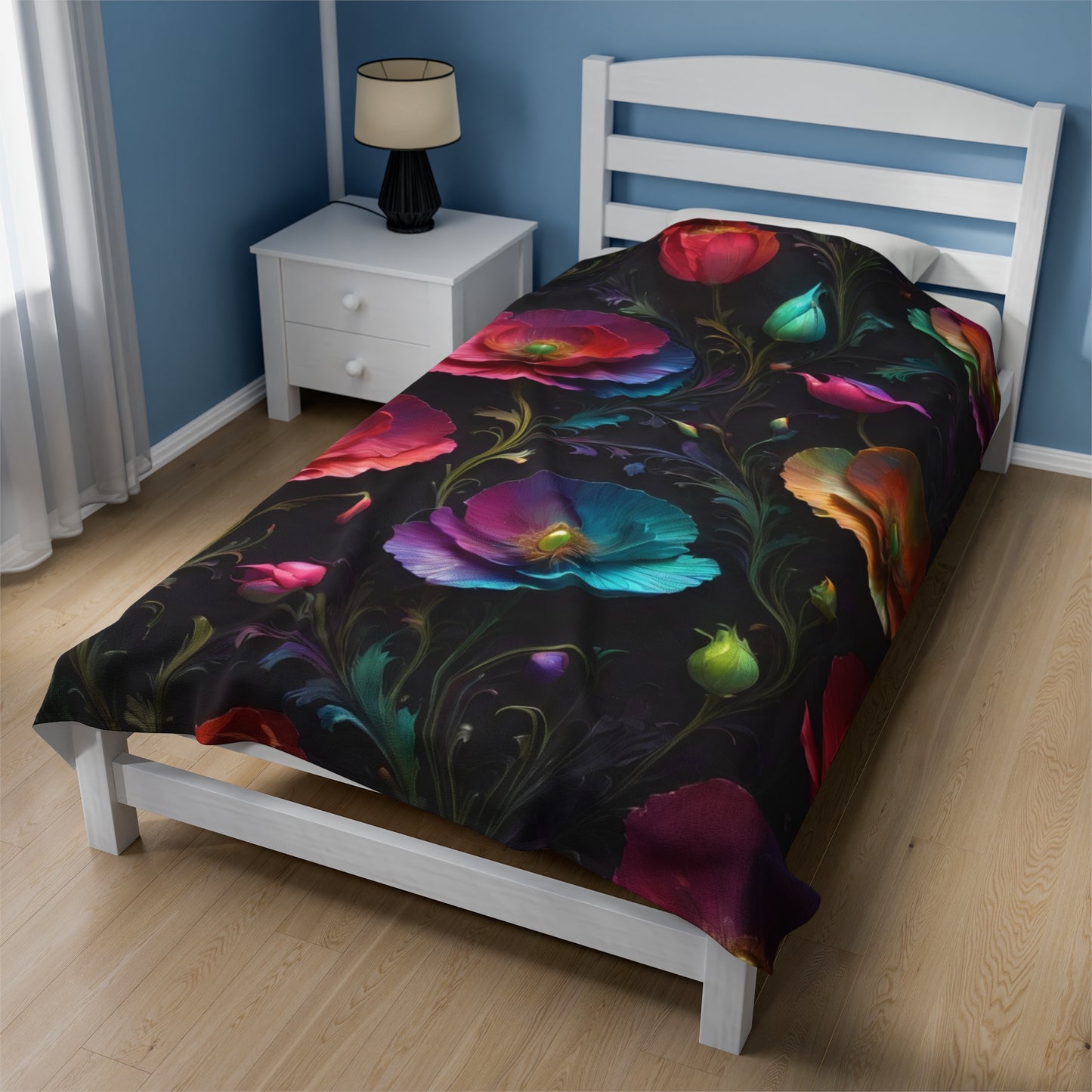 "Poppy Dreamscape G.D.1" Velveteen Plush Blanket