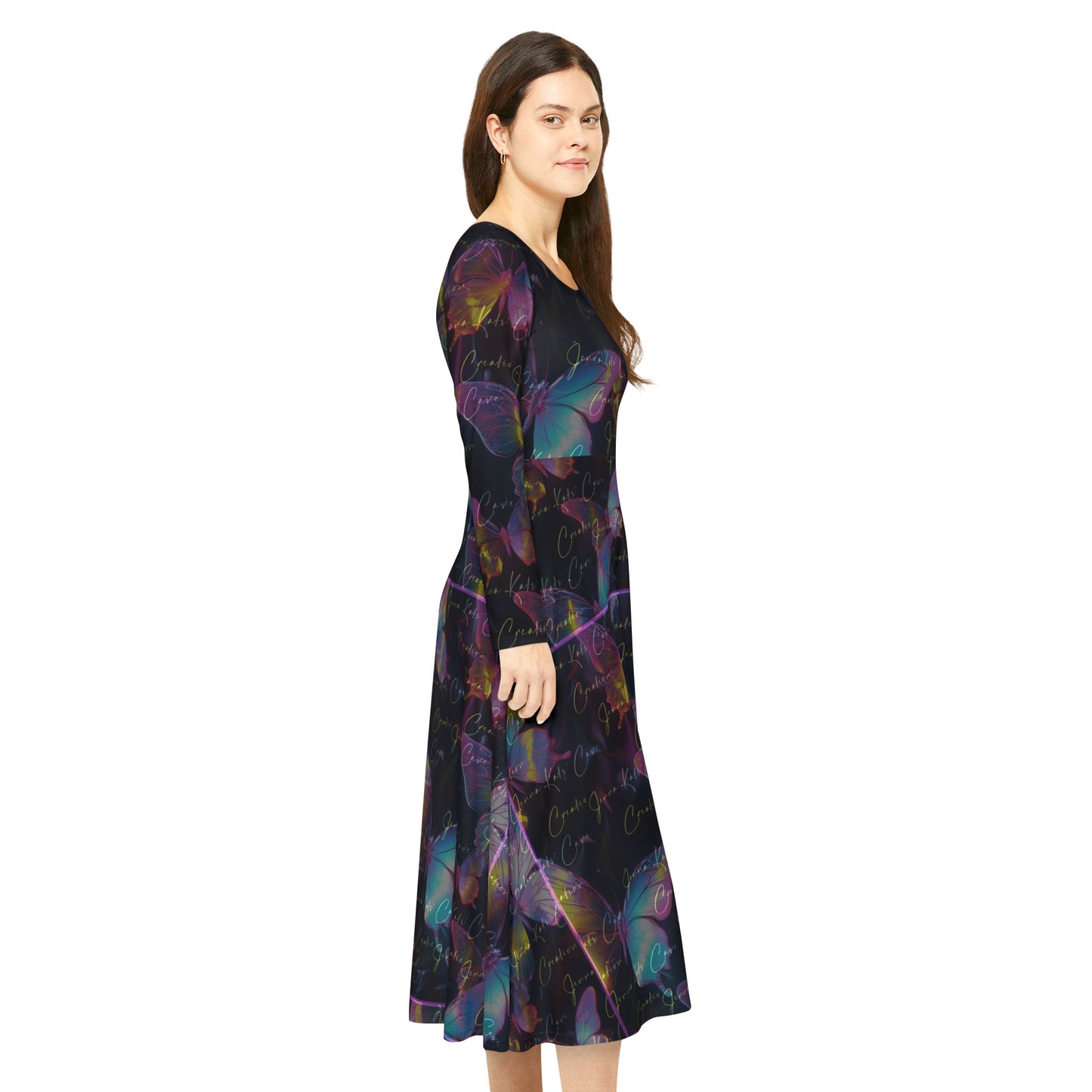 Jenna Kats' Dark Butterfly, Women's Long Sleeve Dance Dress. My Name Is Written All Over That Dress!