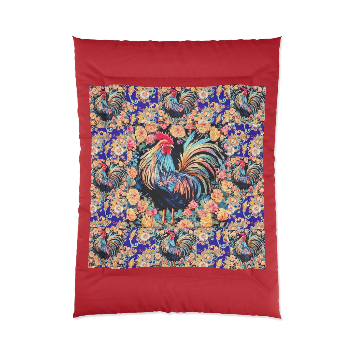 "Clucker" Comforter In White