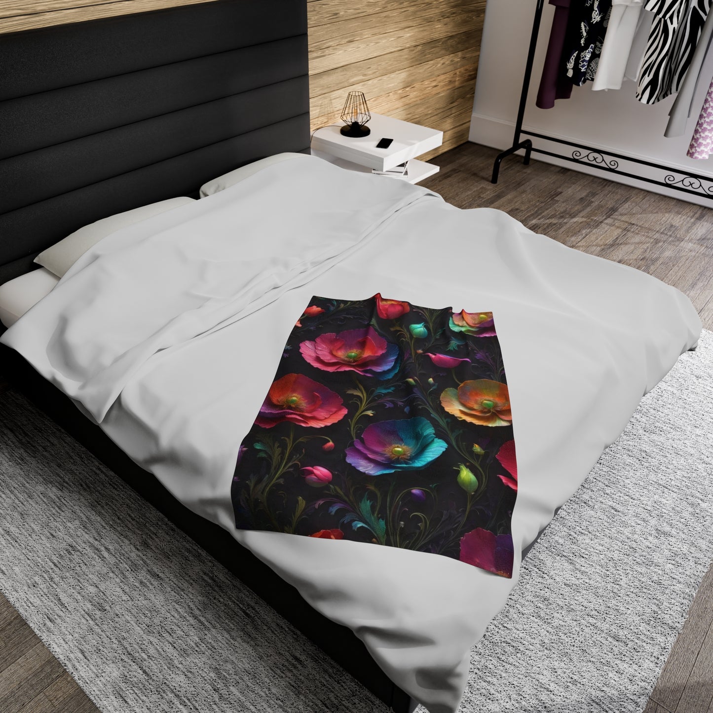 "Poppy Dreamscape G.D.1" Velveteen Plush Blanket