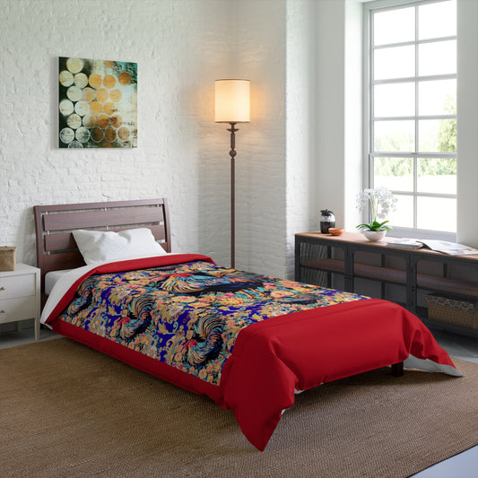 "Clucker" Comforter In White