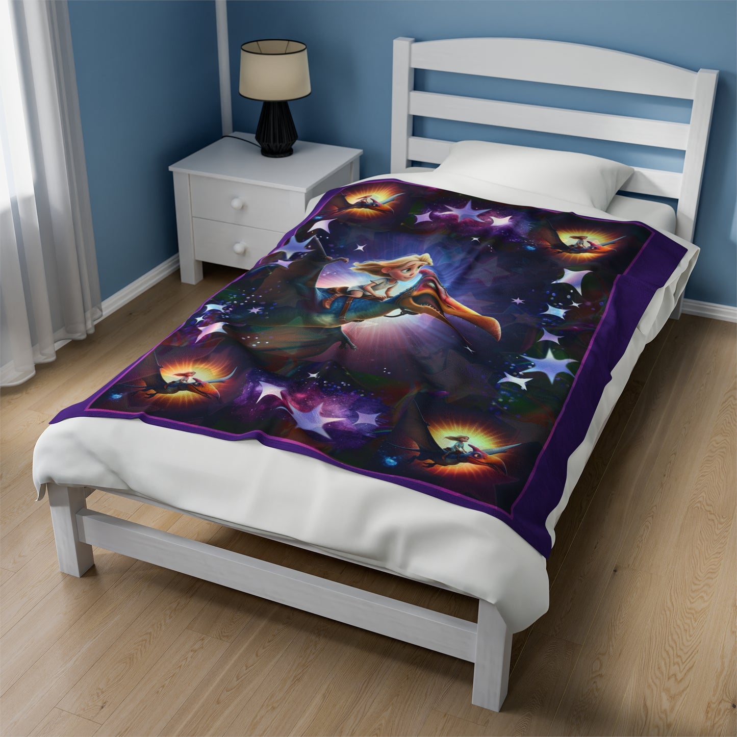 "Pterodactyl's Pal" Velveteen Plush Blanket