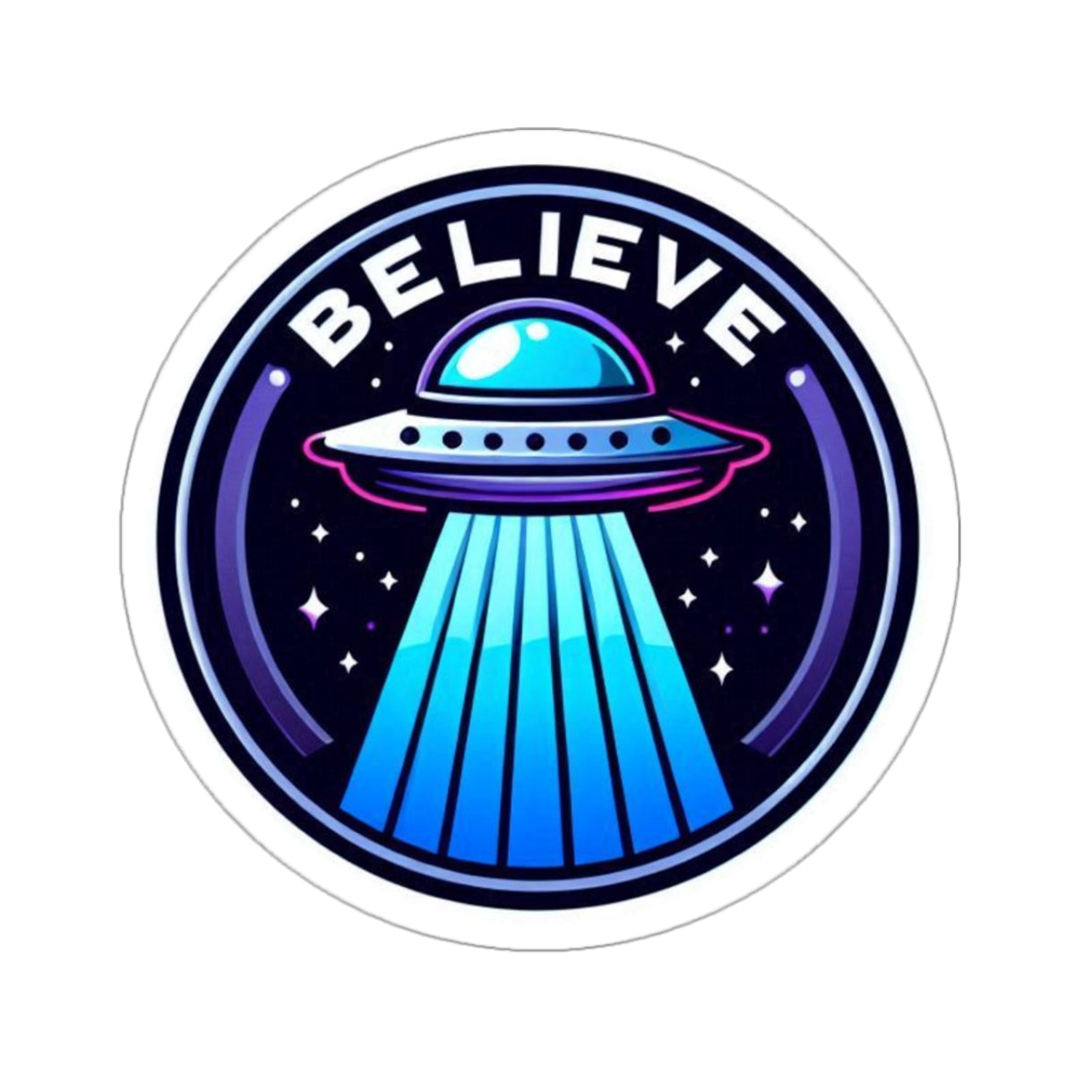 Believe Kiss-Cut Stickers