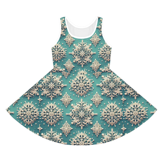 Snowflake Party Girls Dress