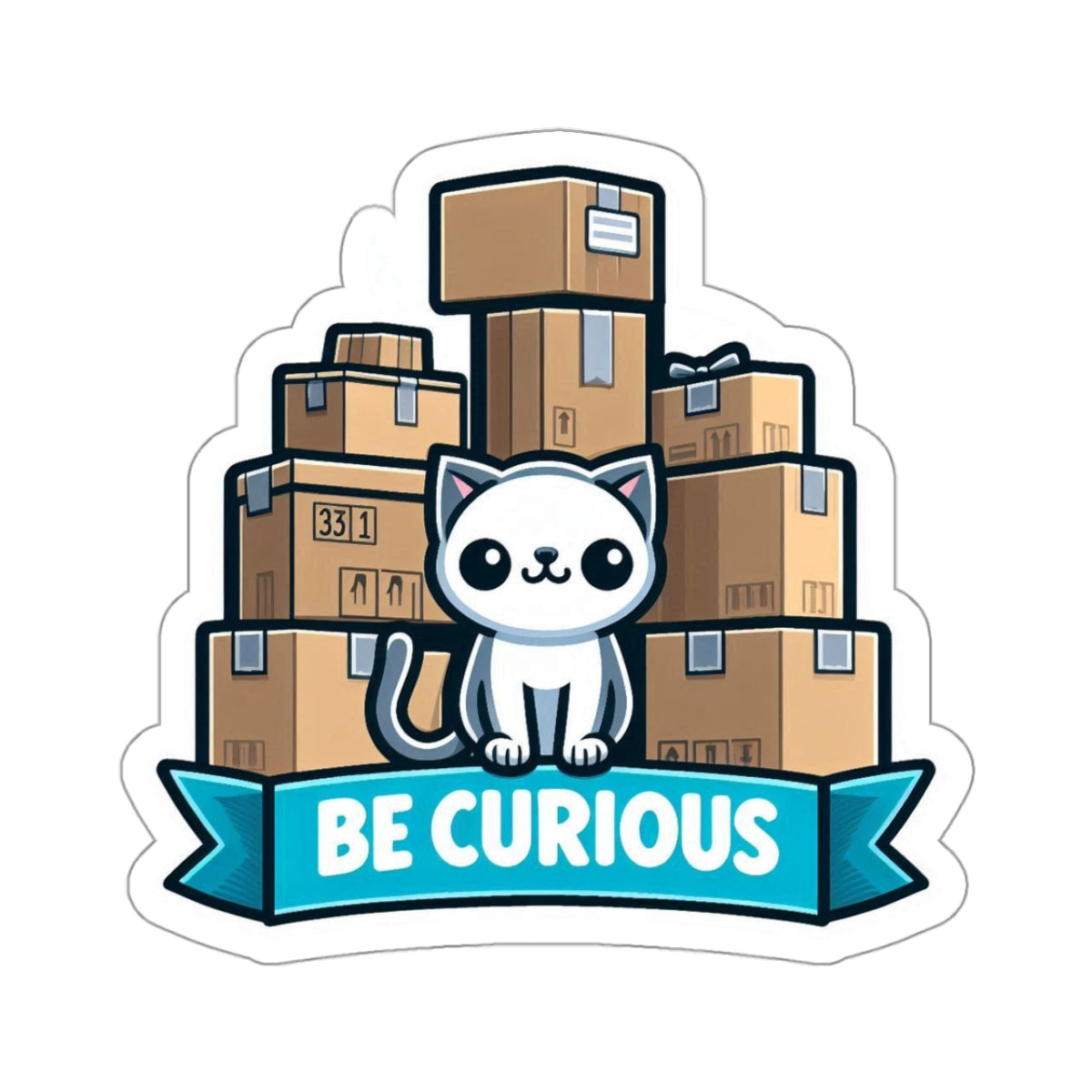 "Curious" Kiss-Cut Stickers