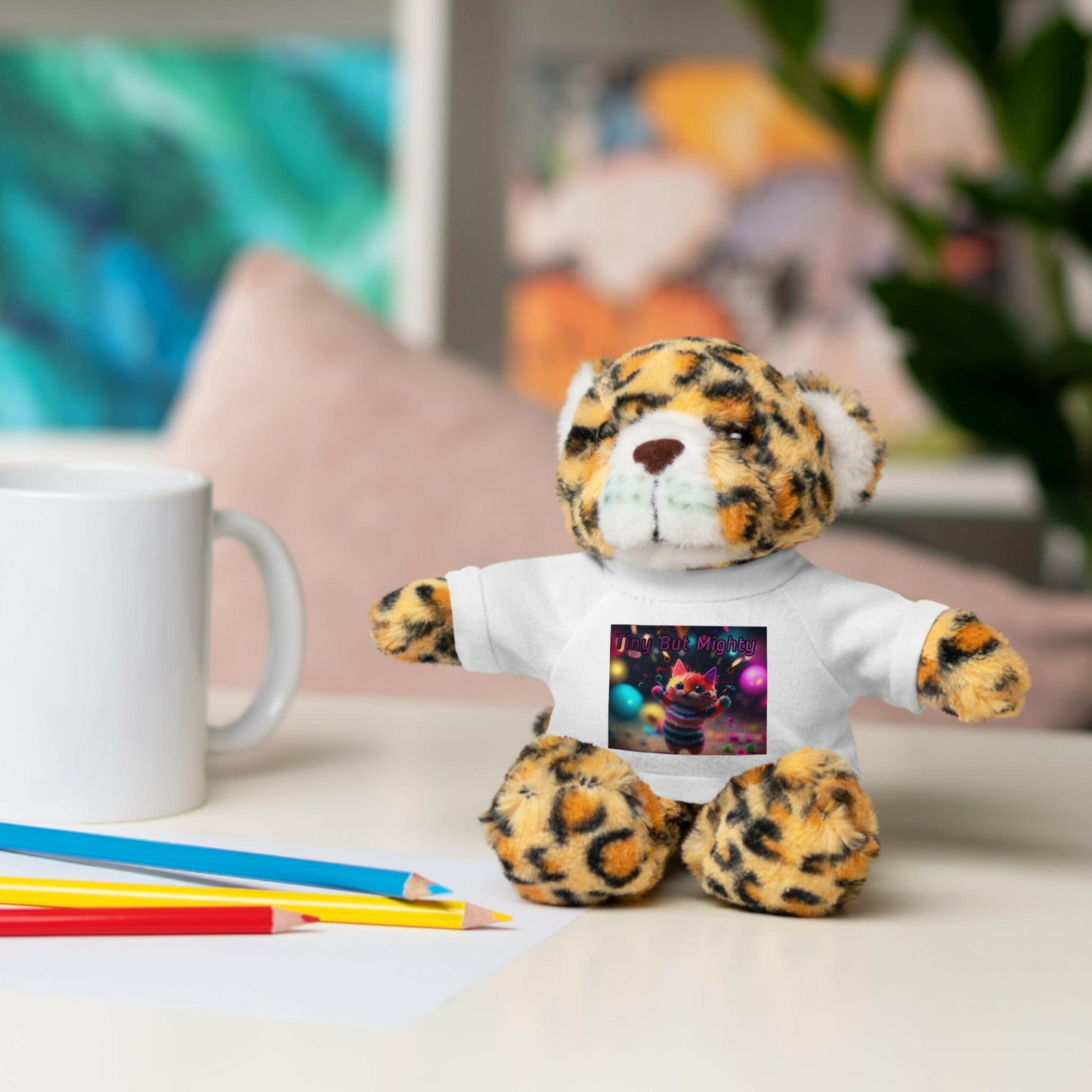 " Tiny But Mighty" Stuffed Animals with Tee