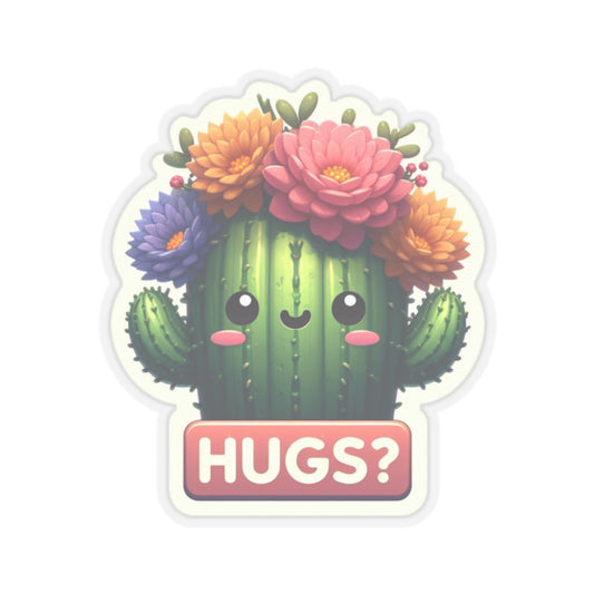 Cactus Hugs Kiss-Cut Stickers