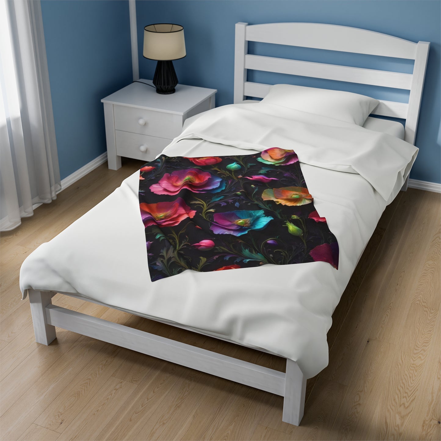 "Poppy Dreamscape G.D.1" Velveteen Plush Blanket