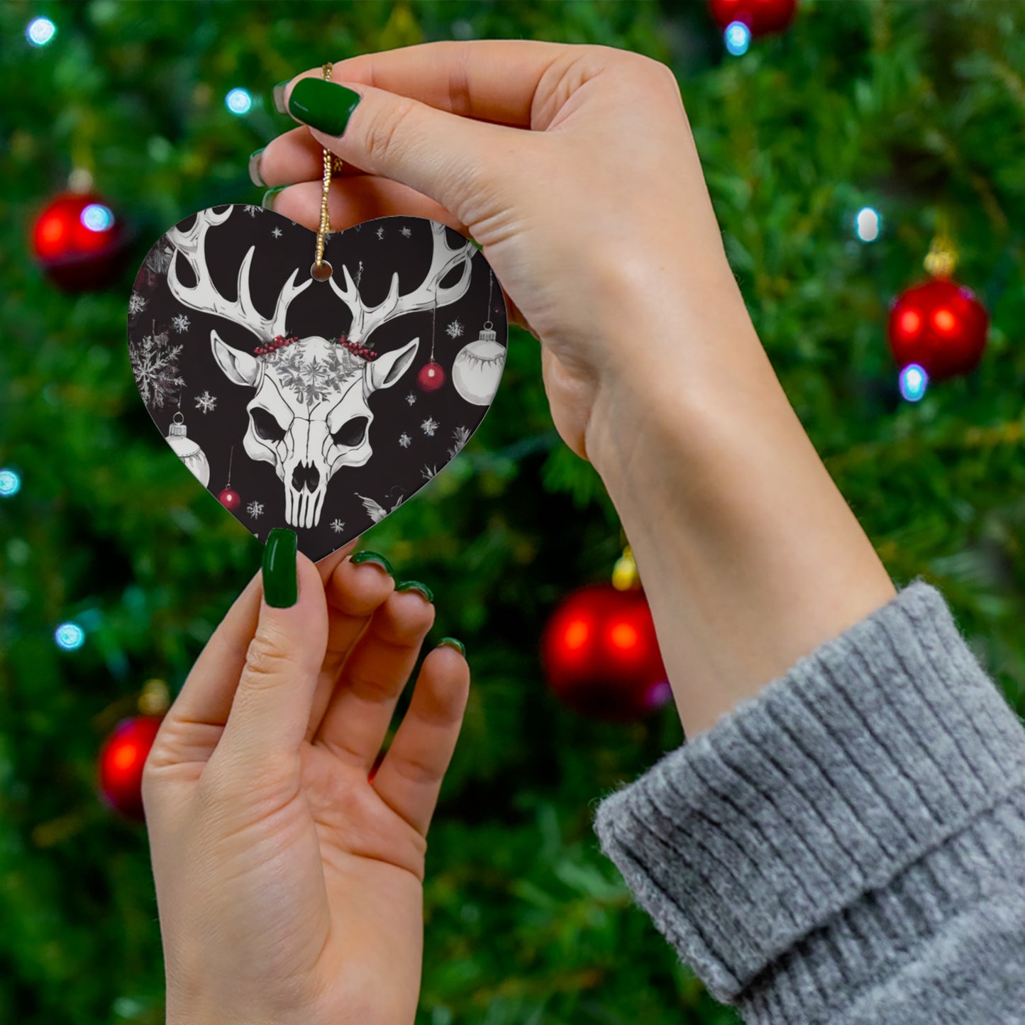 Graham Holiday Season Ceramic Ornament, 4 Shapes