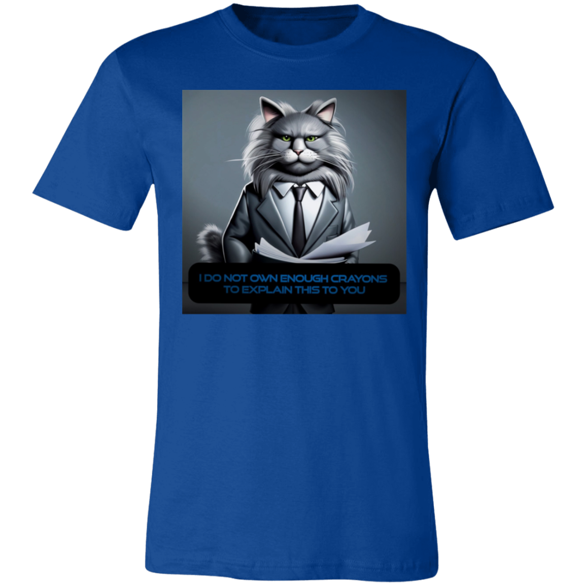 "Business Cat Disapproves'' Unisex Short-Sleeve T-Shirt