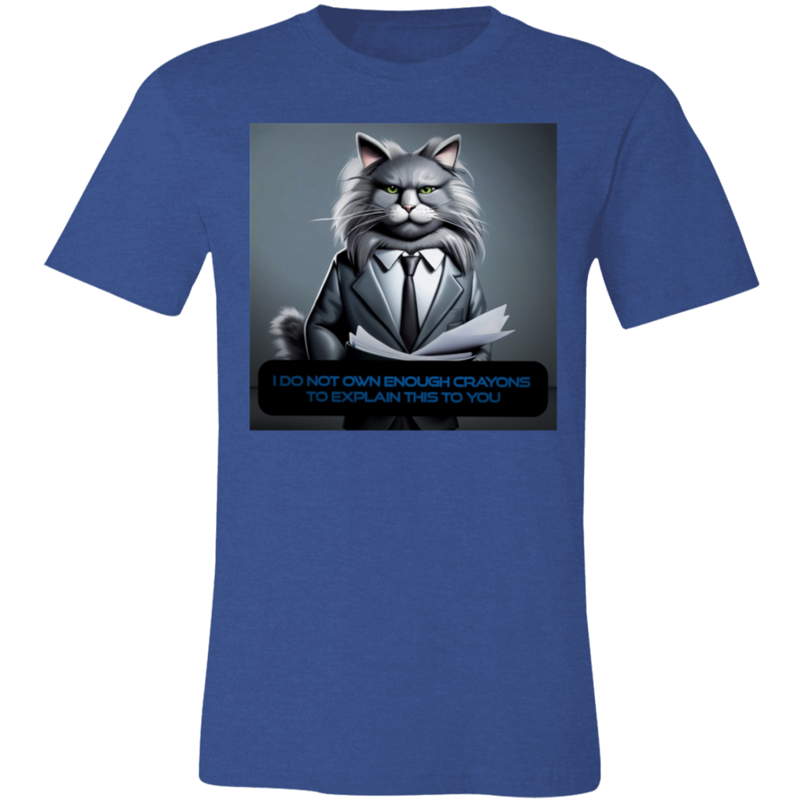 "Business Cat Disapproves'' Unisex Short-Sleeve T-Shirt