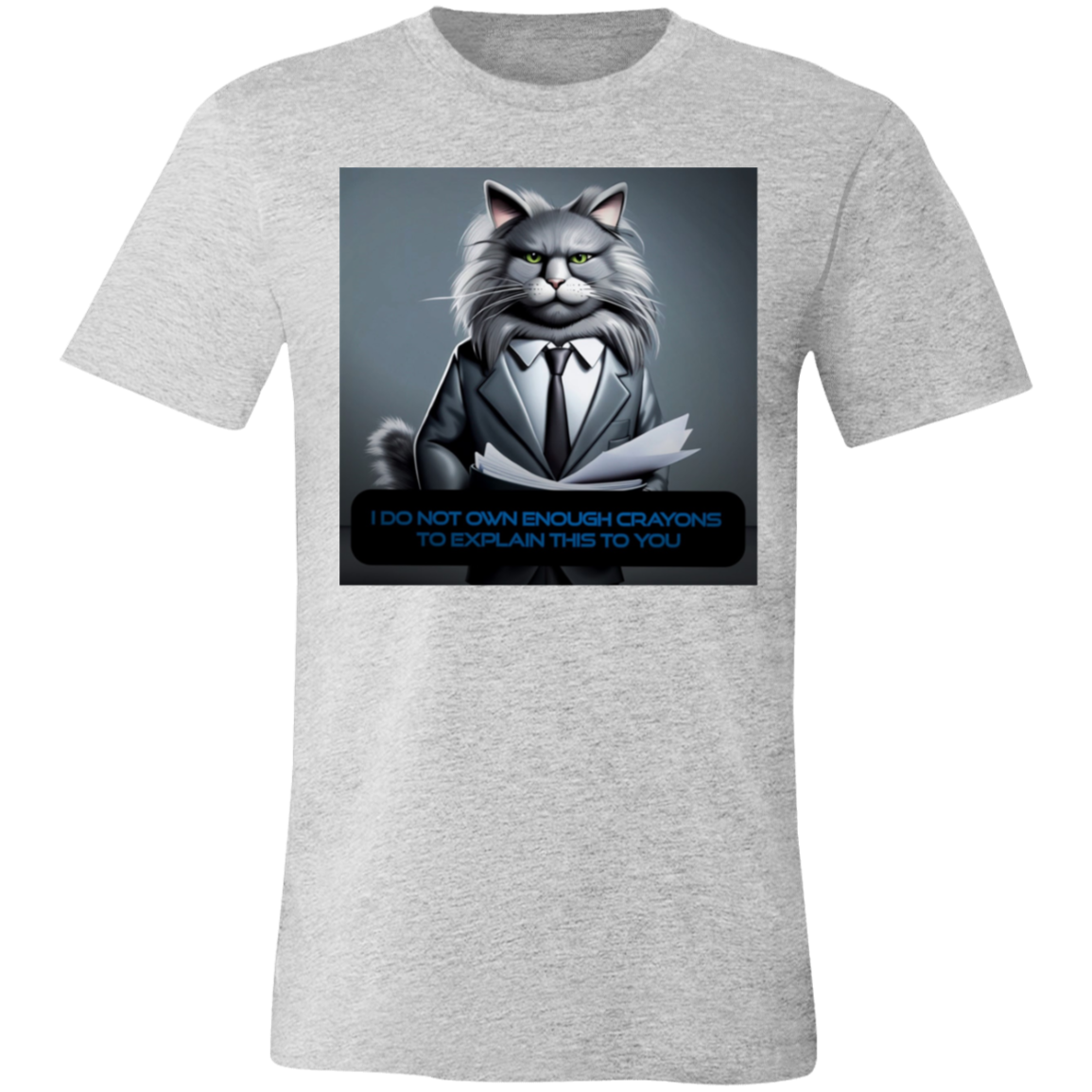 "Business Cat Disapproves'' Unisex Short-Sleeve T-Shirt