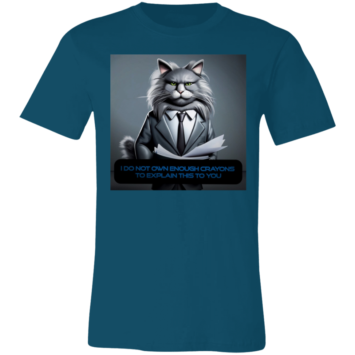 "Business Cat Disapproves'' Unisex Short-Sleeve T-Shirt