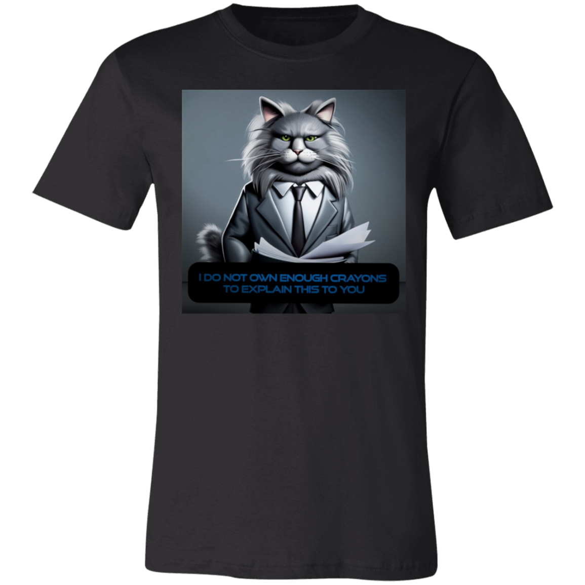 "Business Cat Disapproves'' Unisex Short-Sleeve T-Shirt