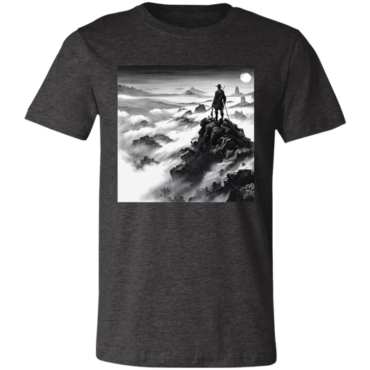 "I am not lost, I am adventouring through the jagged mountains"" Unisex Short-Sleeve T-Shirt