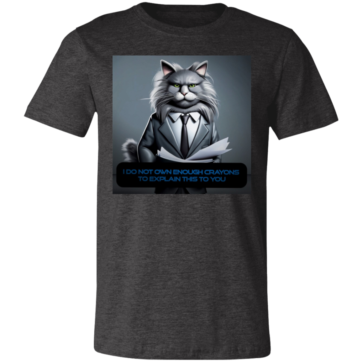 "Business Cat Disapproves'' Unisex Short-Sleeve T-Shirt