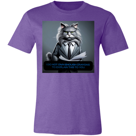 "Business Cat Disapproves'' Unisex Short-Sleeve T-Shirt