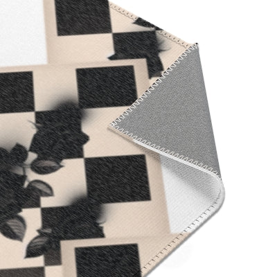 Black Roses Area Rugs
