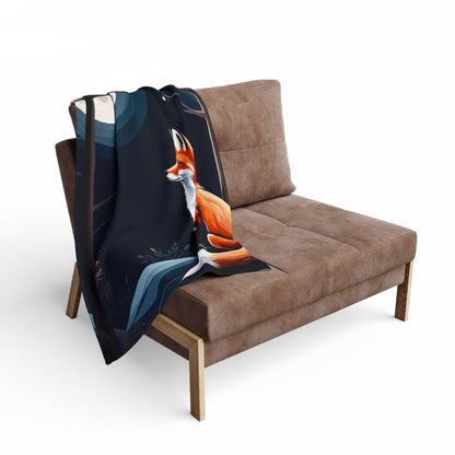 ''Foxy Moon" Arctic Fleece Blanket