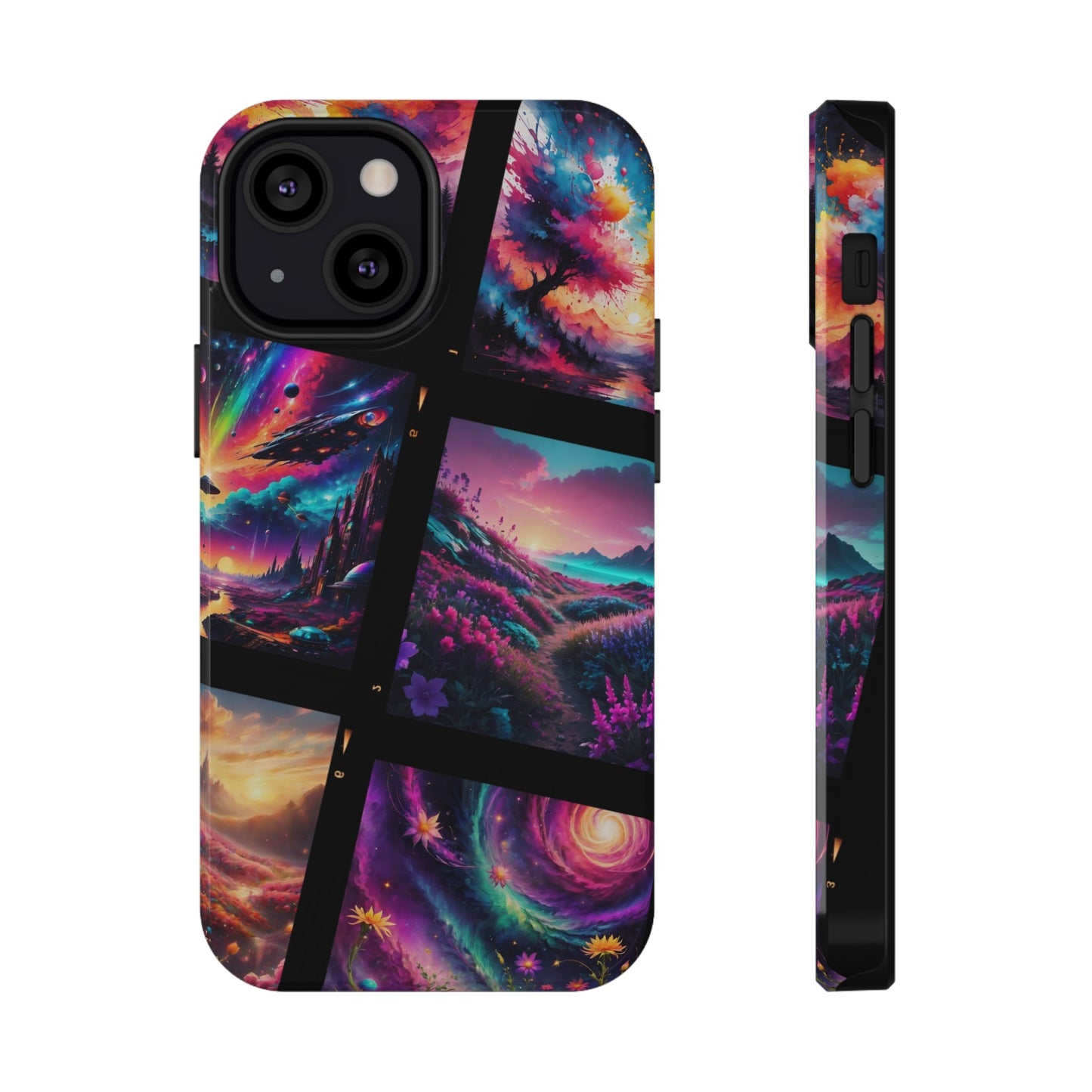 ''Neon Scenes'' Impact-Resistant Cases