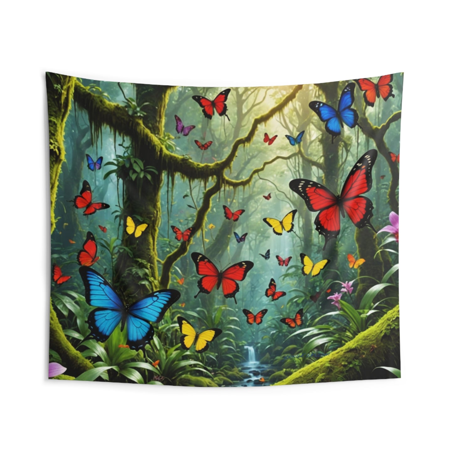 Jenna Kats' "Butterfly Forest" Indoor Wall Tapestries