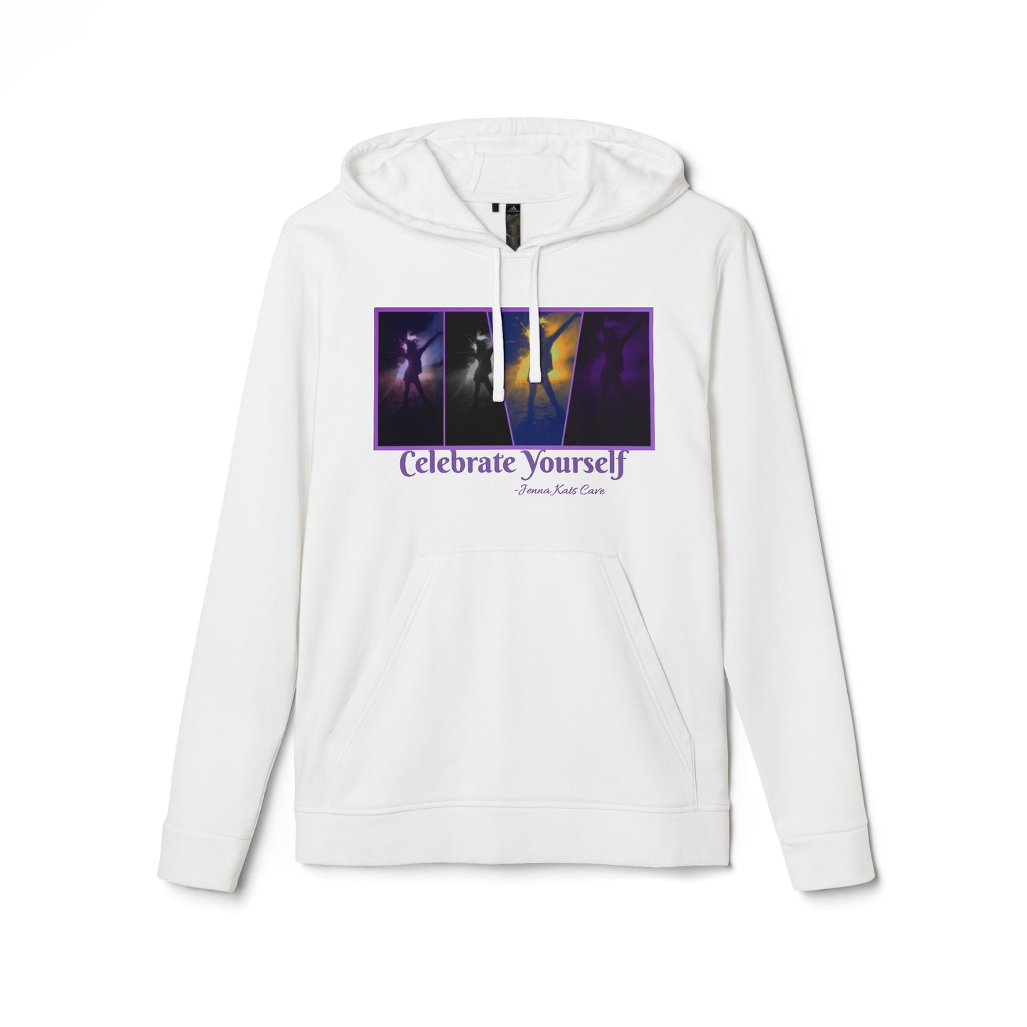 "Jenna Kats Arted On A Adidas Hoodie #3 Celebrate Yourself'' adidas® Unisex Fleece Hoodie