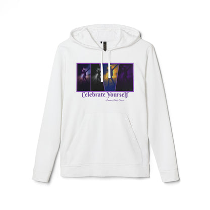 "Jenna Kats Arted On A Adidas Hoodie #3 Celebrate Yourself'' adidas® Unisex Fleece Hoodie