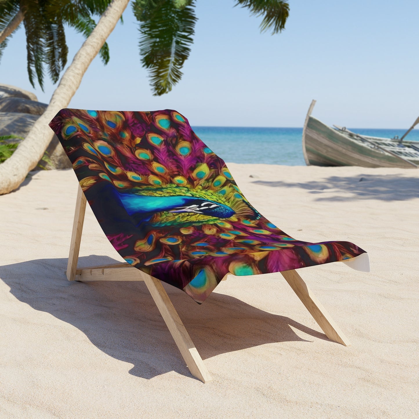 ''Peacock'' Beach Towel