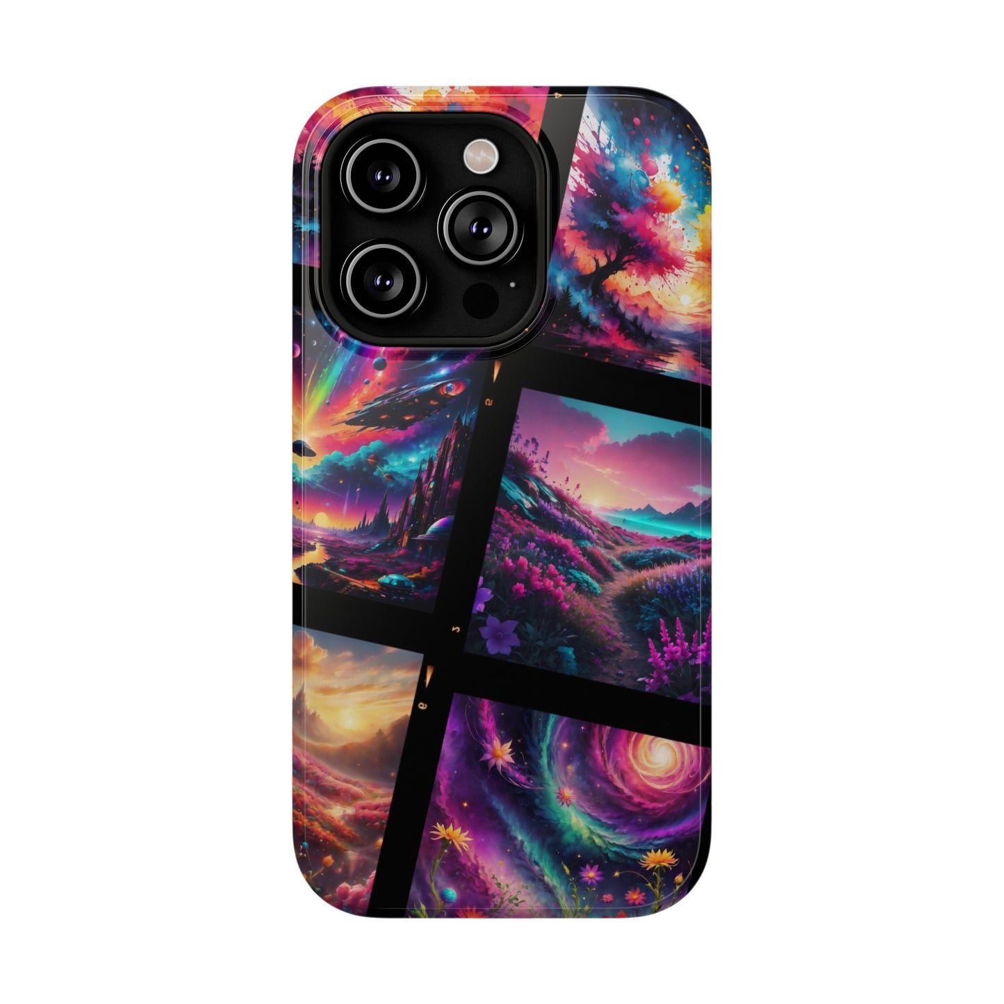 ''Neon Scenes'' Impact-Resistant Cases