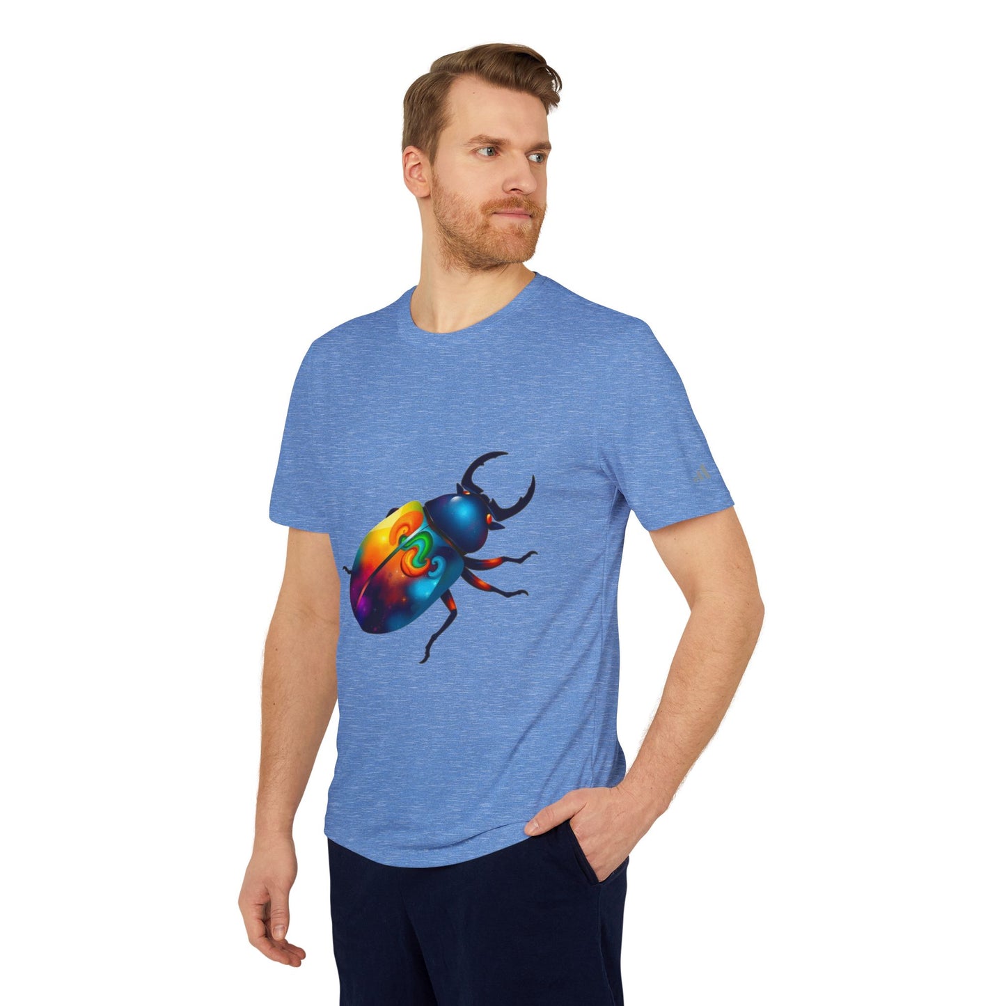 Colorful Beetle Graphic Unisex Sport T-shirt
