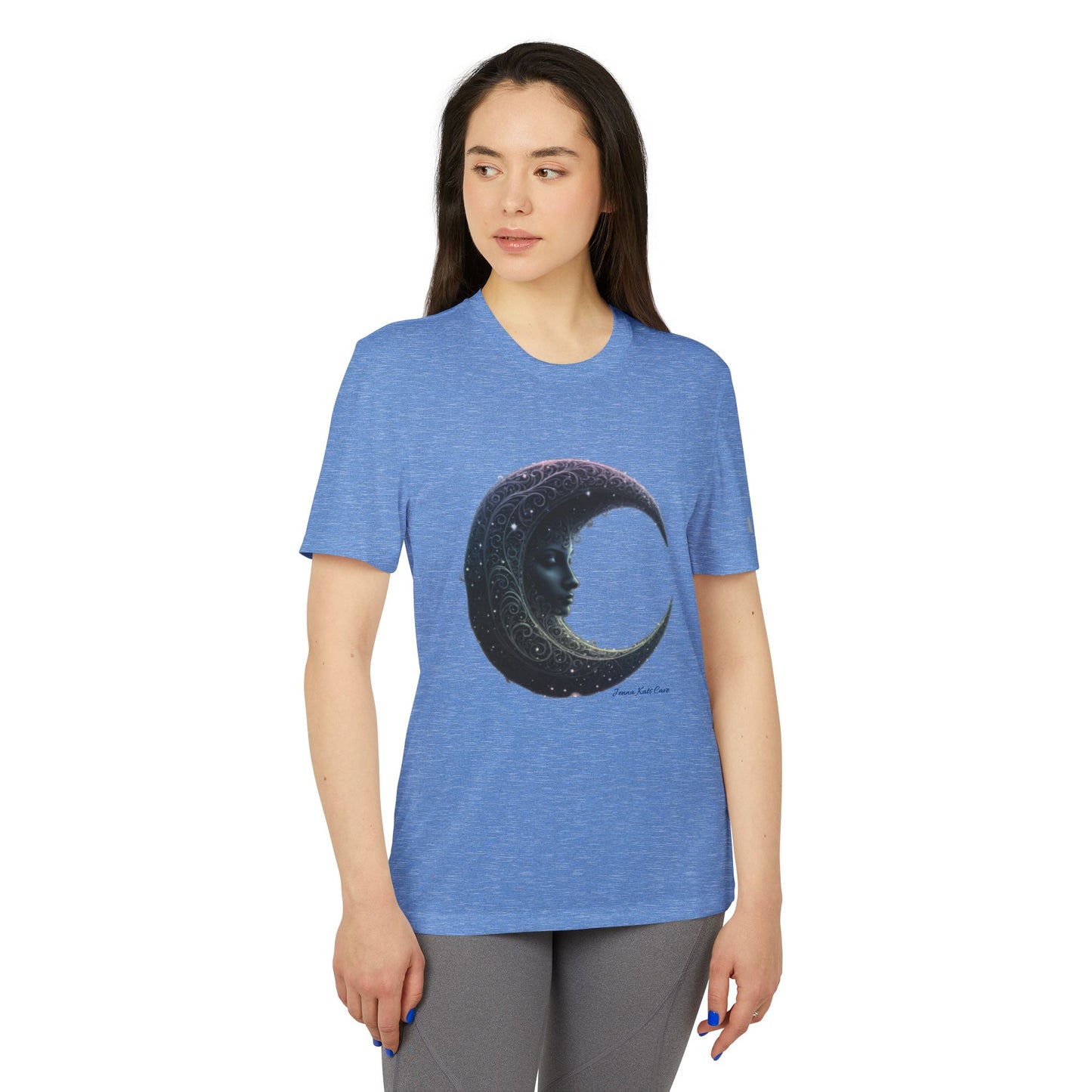 "Jenna Kats' Arted On An Adidas Shirt #7 The Moon'' adidas® Unisex Sport T-shirt