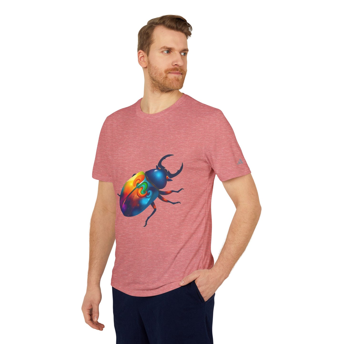 Colorful Beetle Graphic Unisex Sport T-shirt