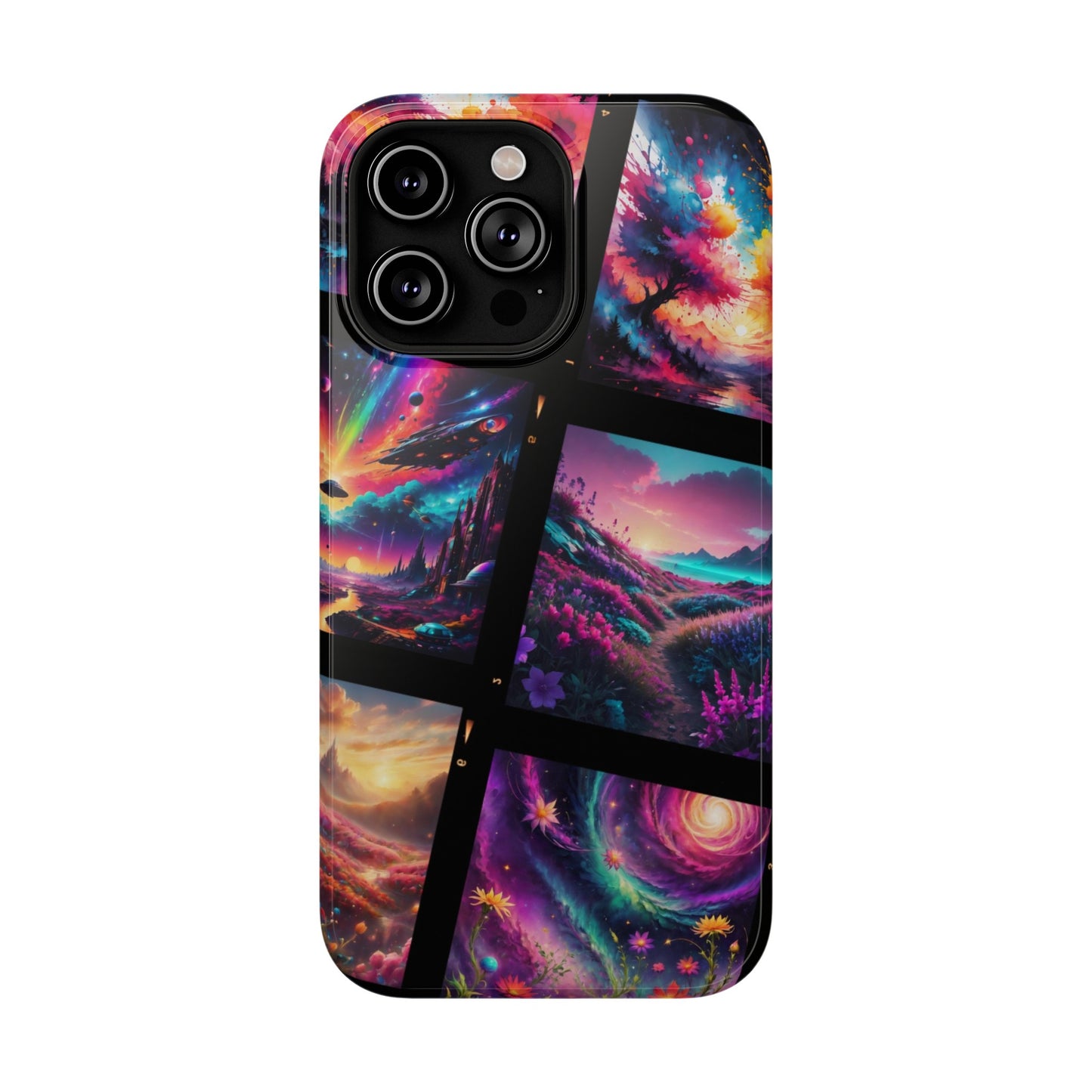 ''Neon Scenes'' Impact-Resistant Cases