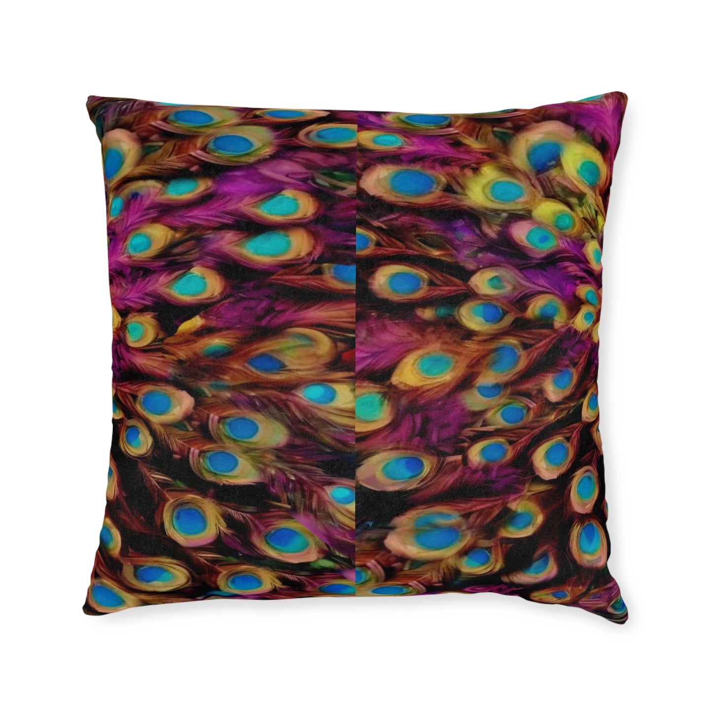 ''Peacock'' Square Pillow