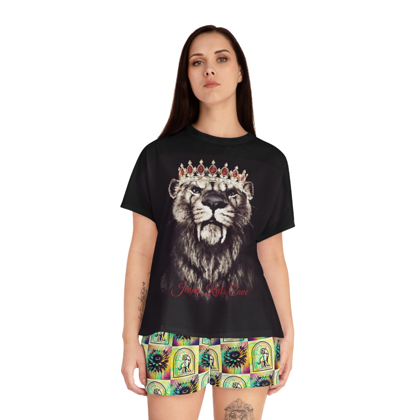 Jenna Kats' ''Queen Kat'' Women's Short Pajama Set