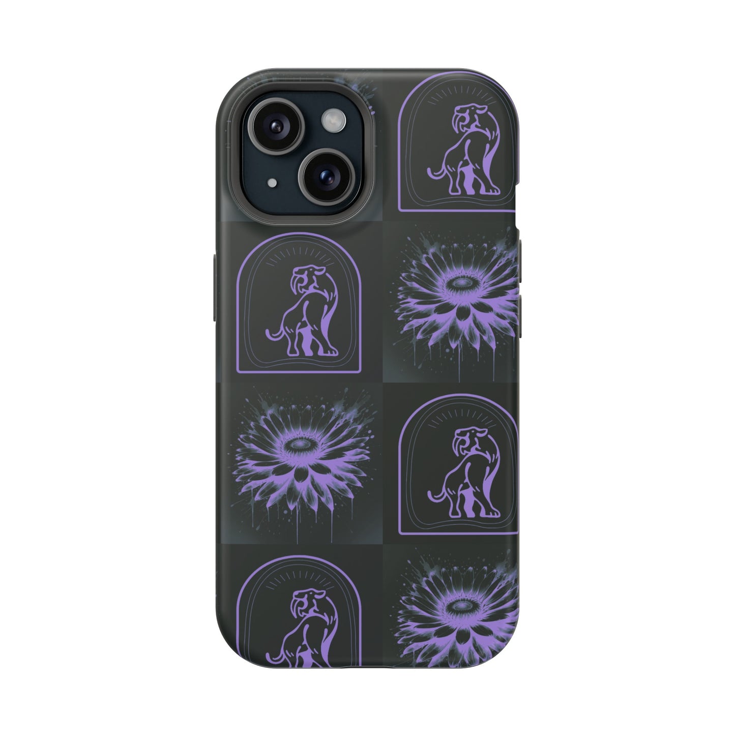 ''Jenna Kats' Purple Daisy" Impact-Resistant Cases