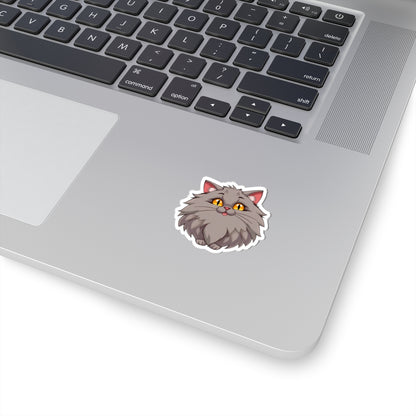 Excited Kitty Kiss-Cut Stickers