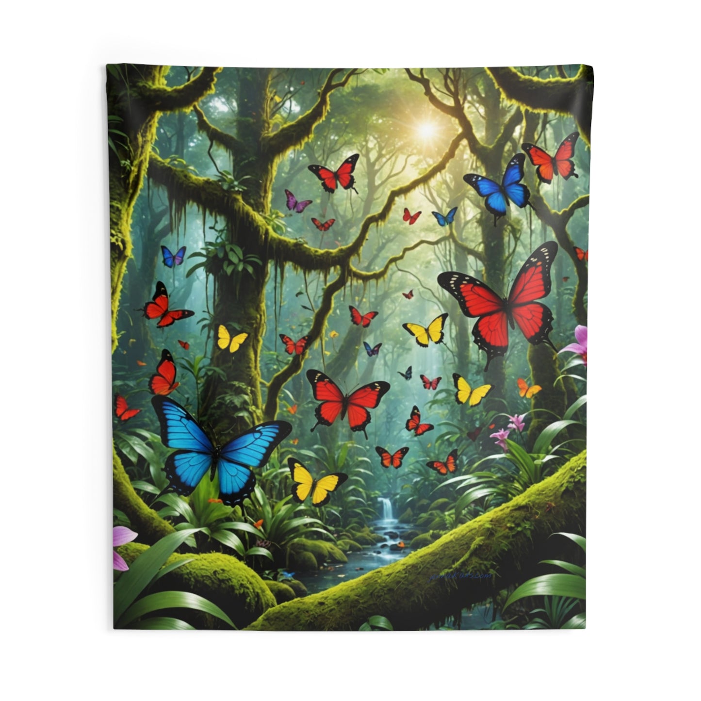 Jenna Kats' "Butterfly Forest" Indoor Wall Tapestries